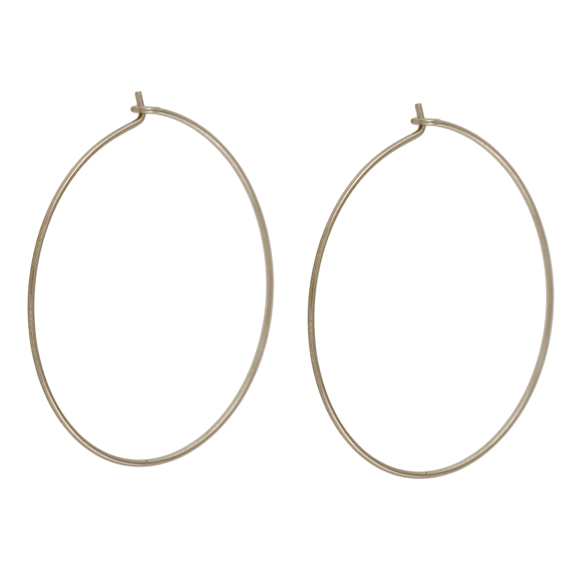 Thin hoop earrings minimalist large hoops