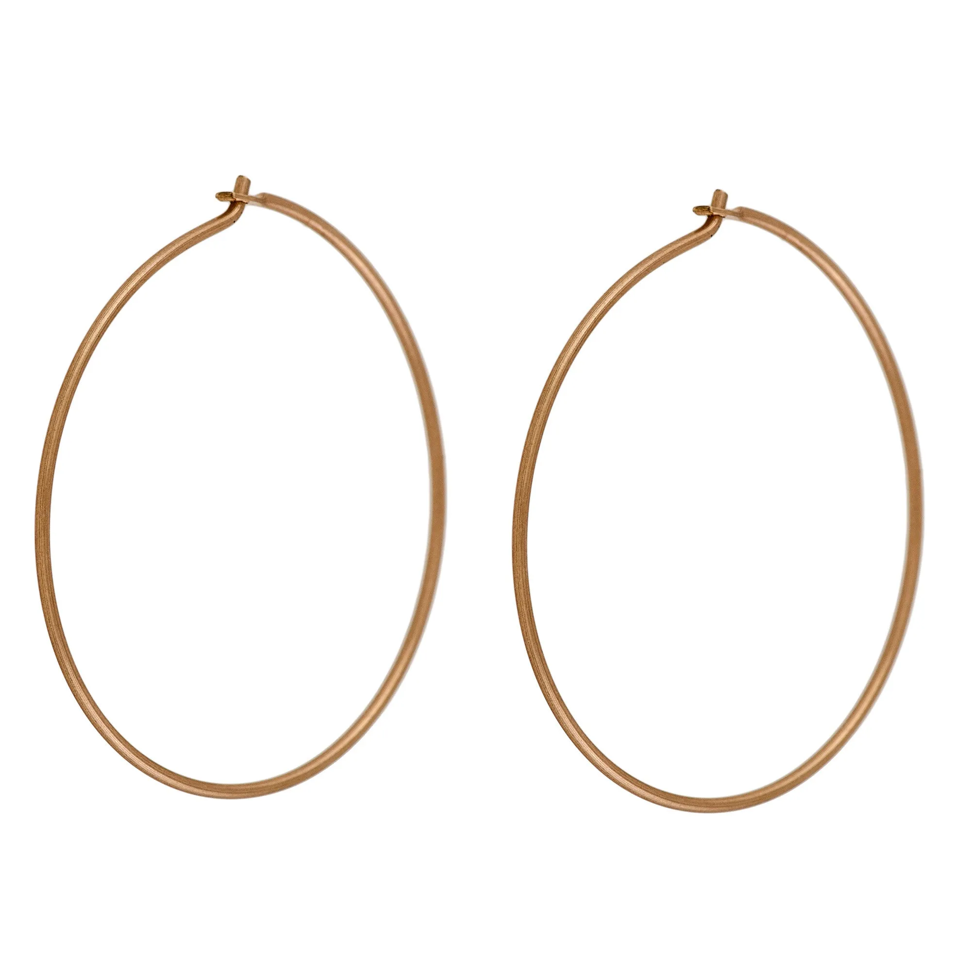 Thin hoop earrings minimalist large hoops