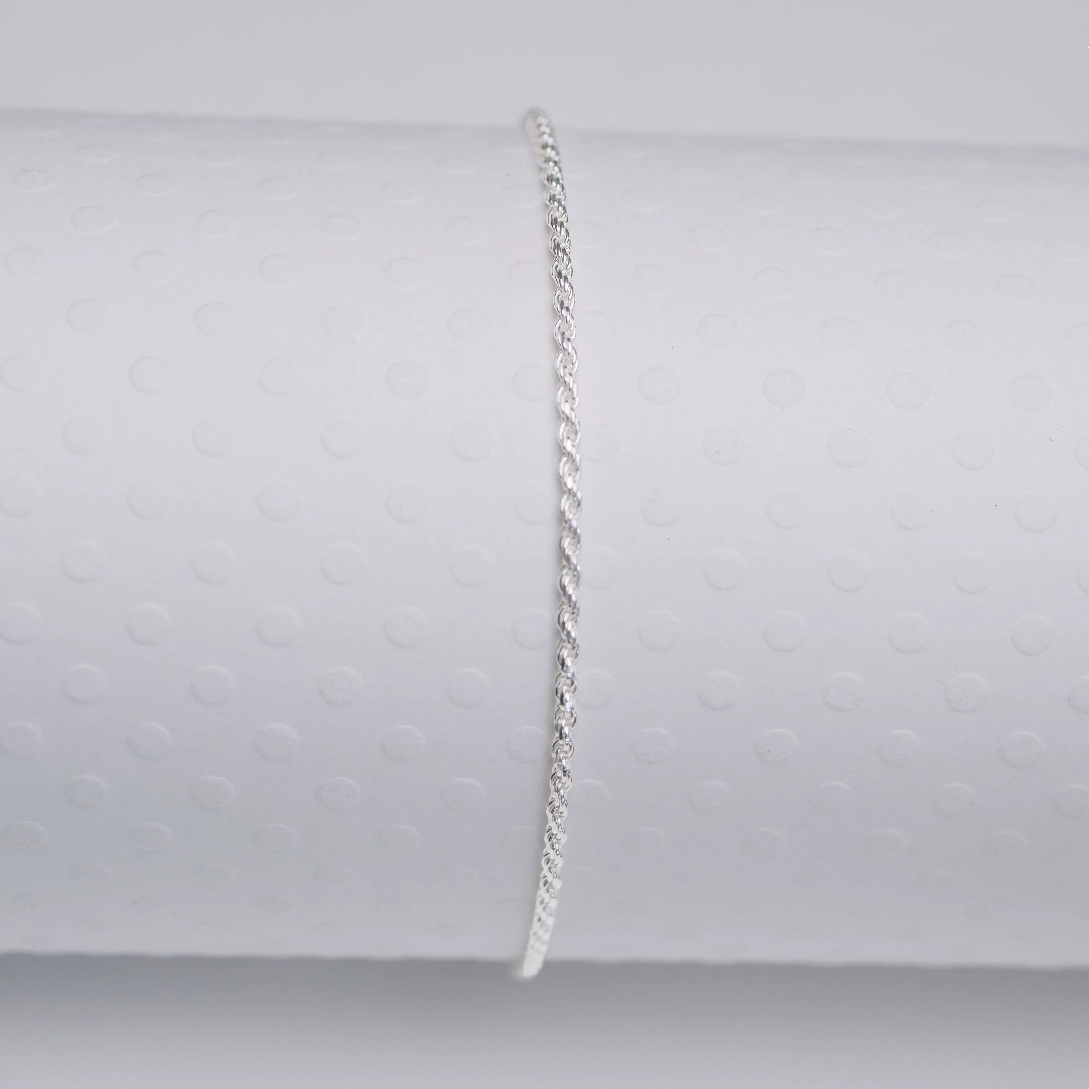 Thin Rope - Sterling Silver Anklet - ANK04 SS