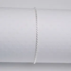 Thin Rope - Sterling Silver Anklet - ANK04 SS