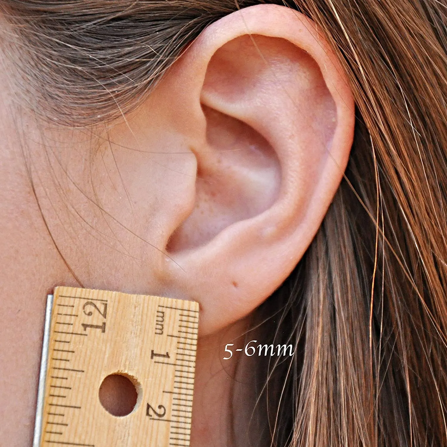 Threader Drop 13mm Arc Minimalist Huggie Hoop Piercing Earrings Horseshoe Wishbone Hoops (14K Rose Gold Filled / 20 gauge/Round wire)