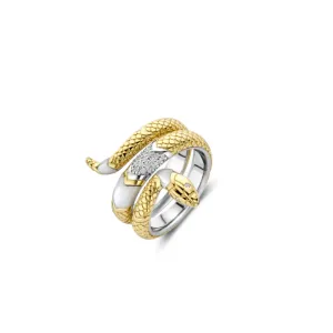 Ti Sento Snake Wrap Ring