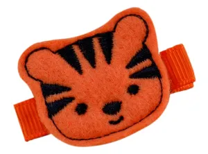 Tiger Felt Hair Clippie