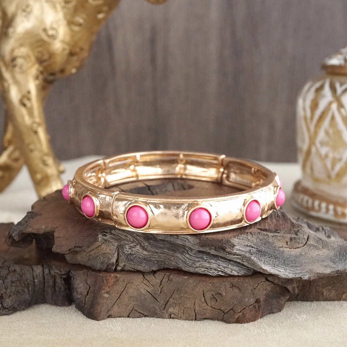 Official Merchandise Timeless Charm ?C Slim Cabochon Eternity Bangle
