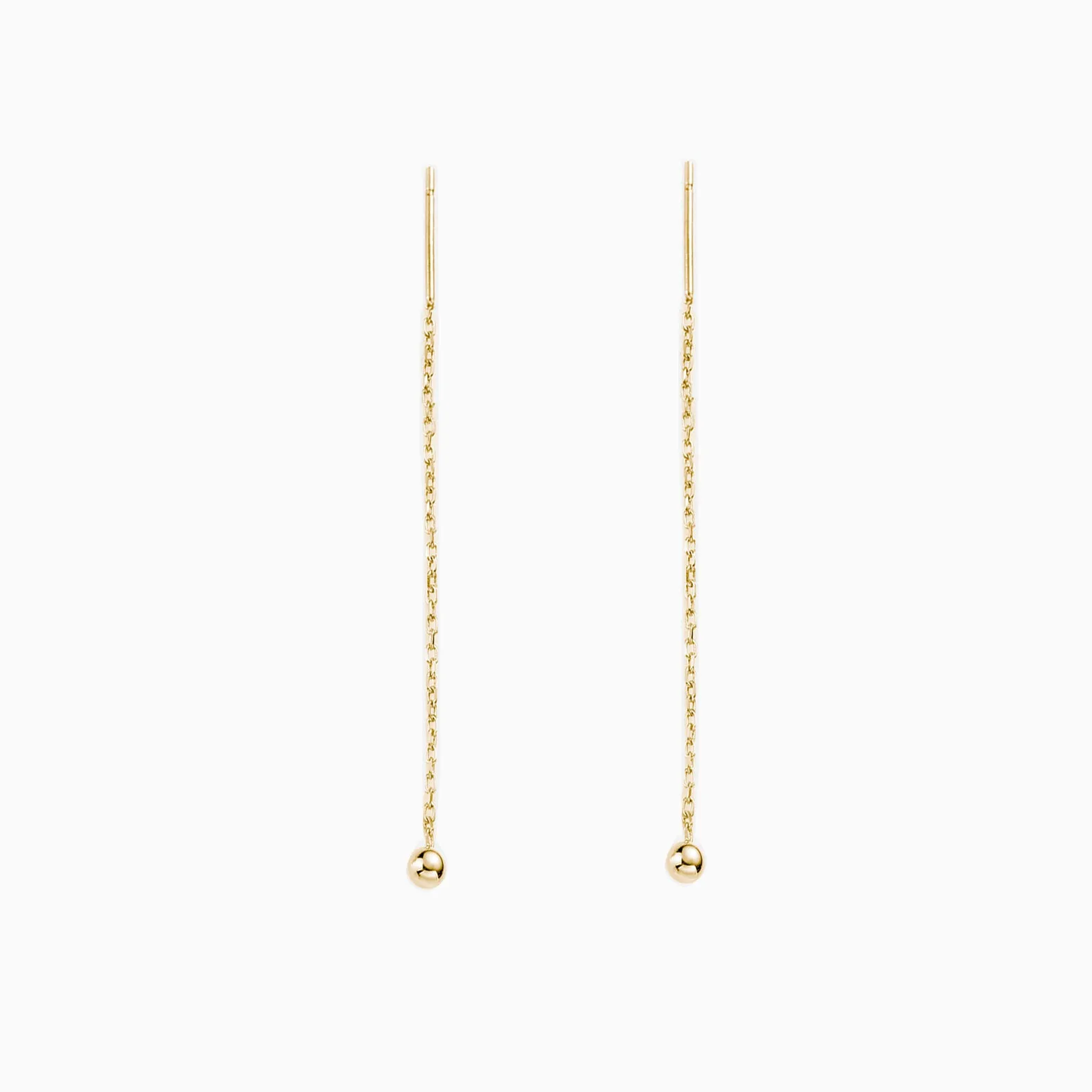 Tiny Ball Threader Earrings