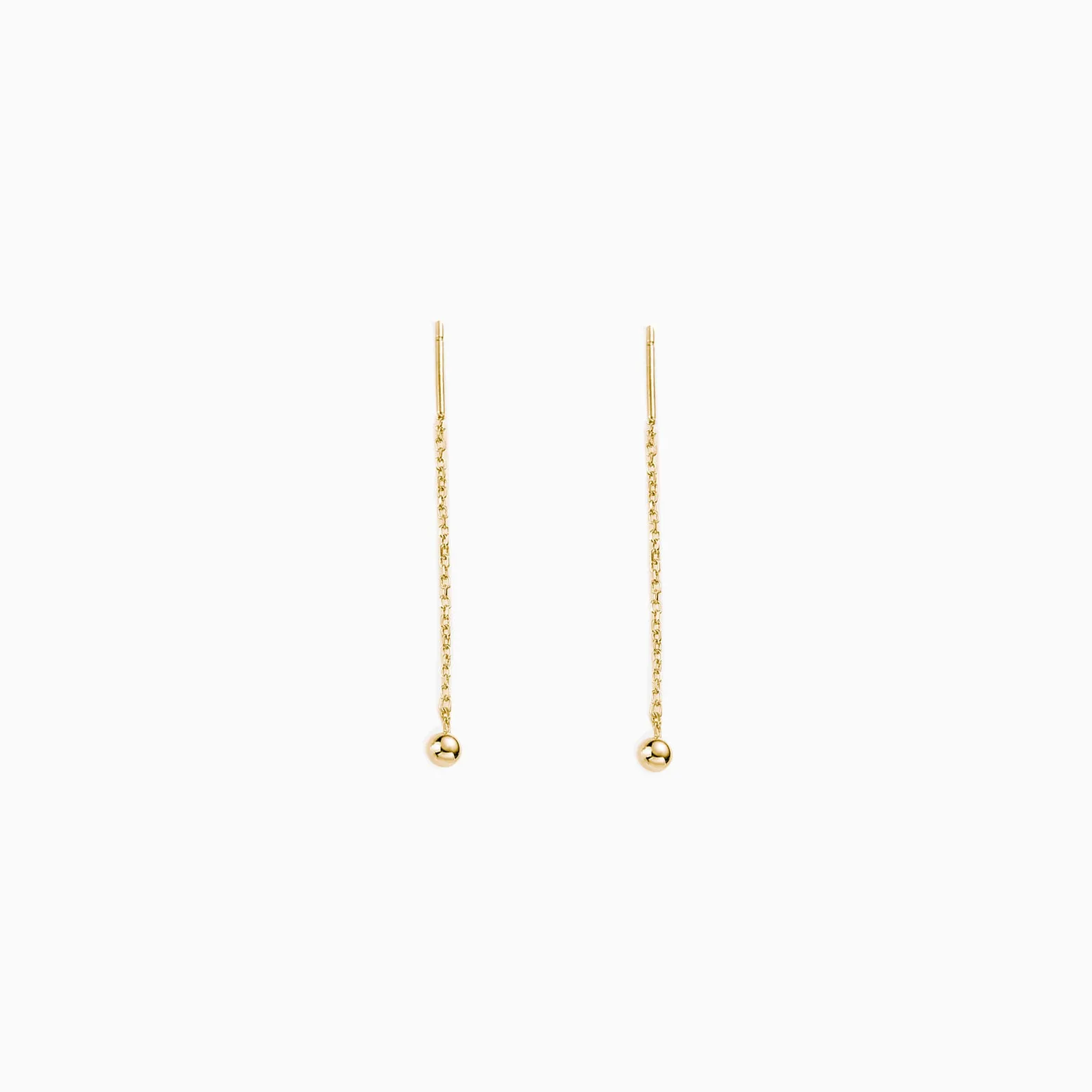 Tiny Ball Threader Earrings