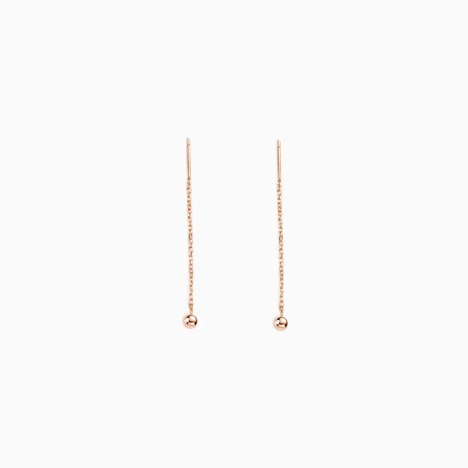 Tiny Ball Threader Earrings