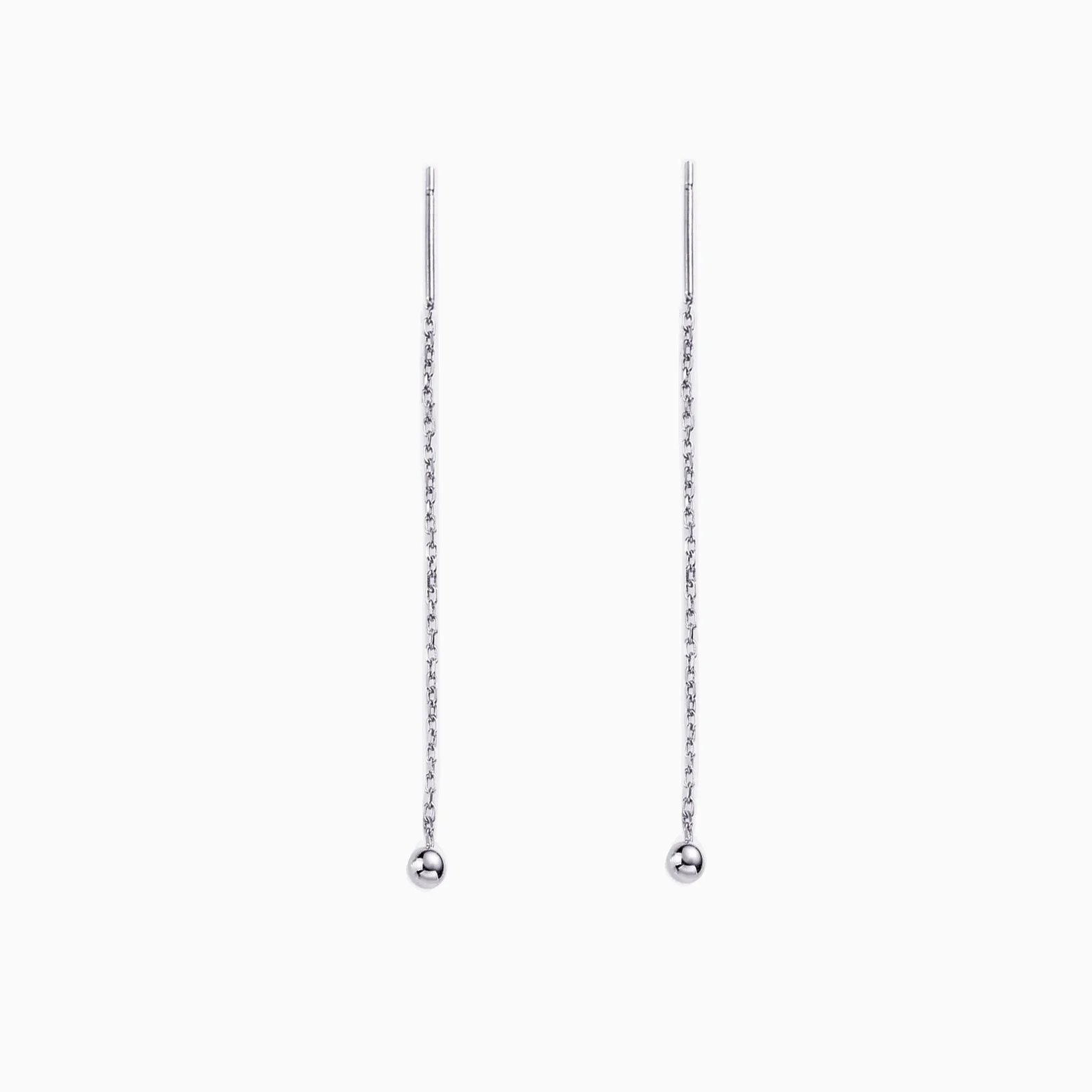 Tiny Ball Threader Earrings