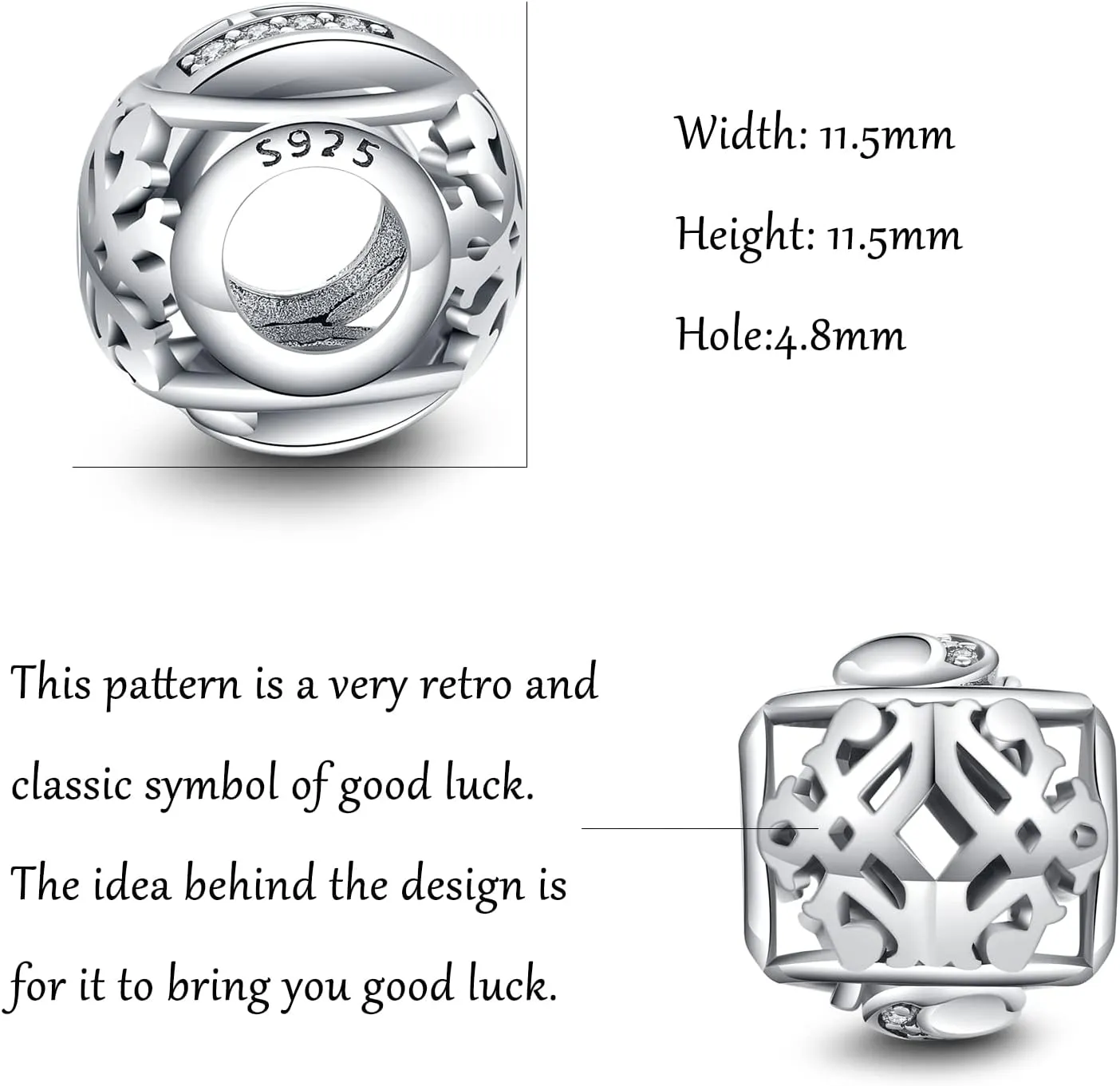 TIZU 925 Sterling Silver Letter Charms for Charms Bracelets Alphabet Initial Beads Charms Jewelry Gift for Women