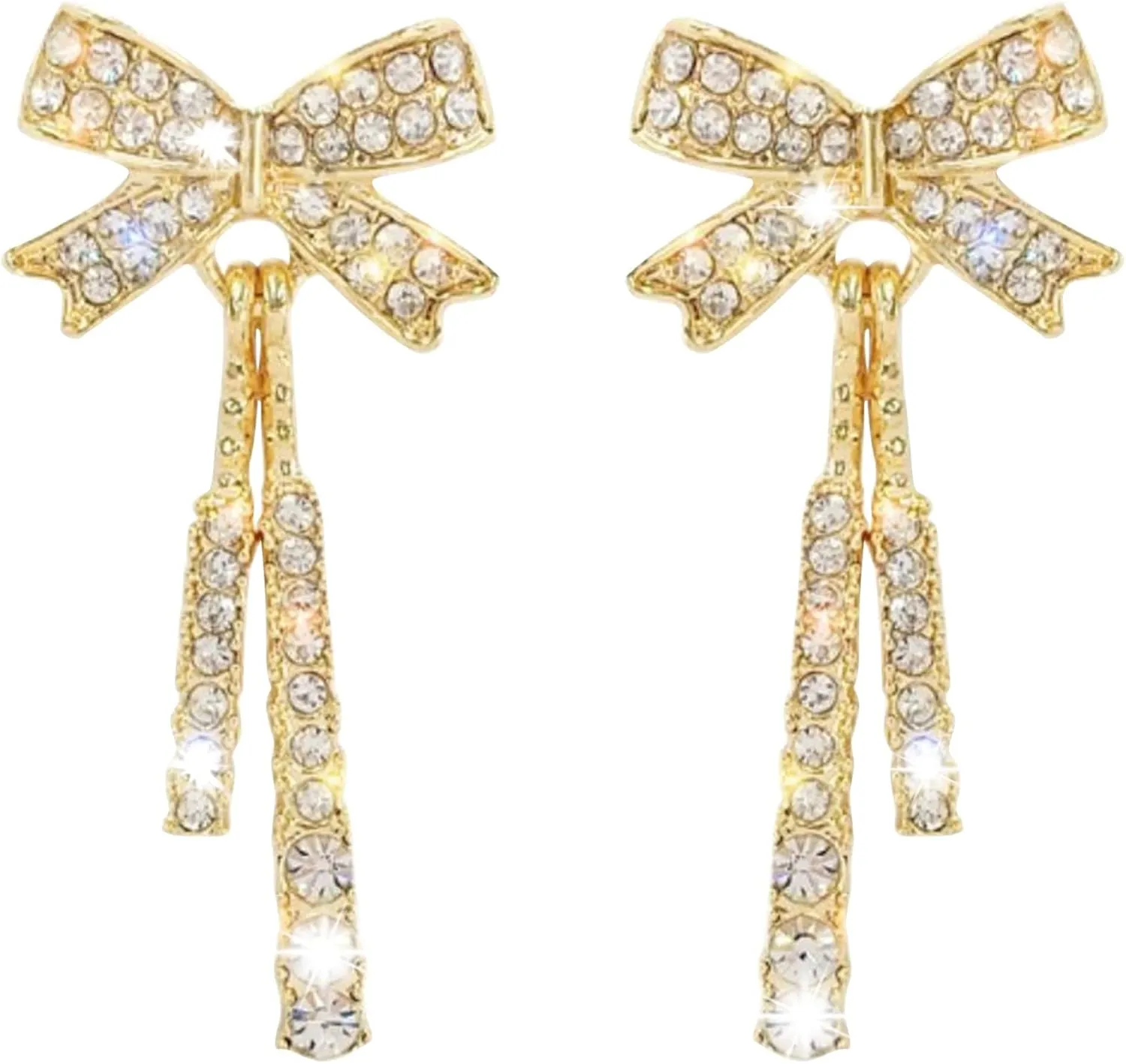Toddler Clip on Earrings 925 Female Needle Simple Bow Earrings Temperament Earrings Lady with Diamond Pearl Silver Earrings Earrings Flat Back Earring (Multicolor, One Size)
