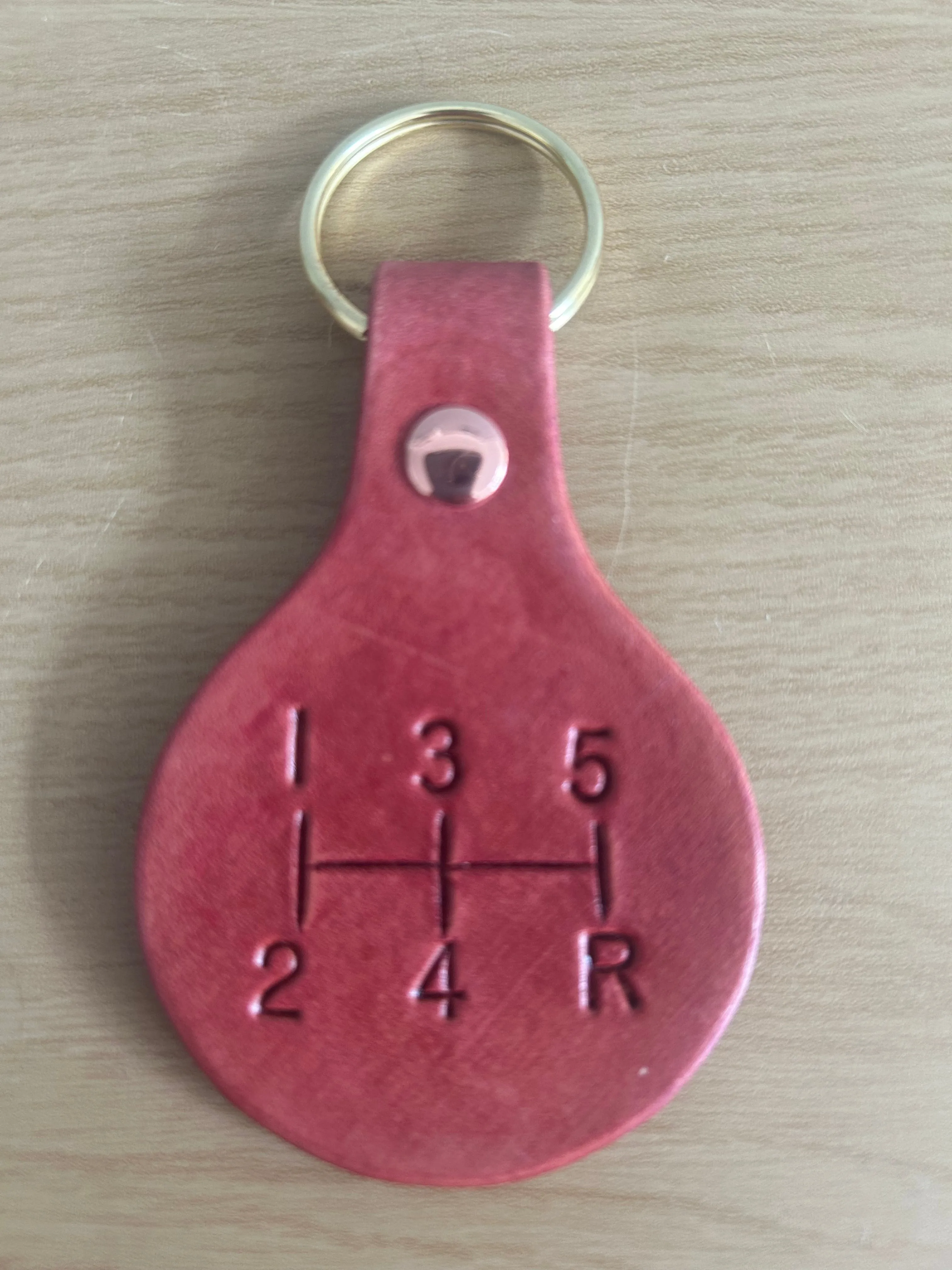 Top Gear Leather Keyring Keyfob Round keychain Free UK Postage