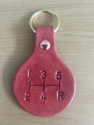 Top Gear Leather Keyring Keyfob Round keychain Free UK Postage