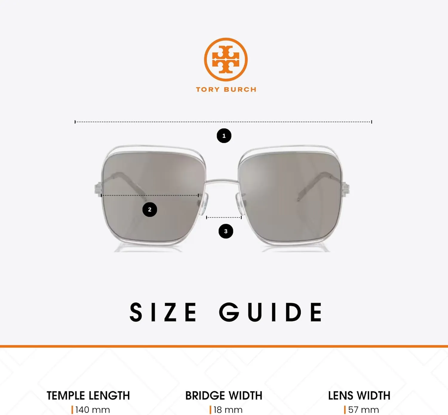 Tory Burch TY6107 Square Sunglasses for Women   BUNDLE With Designer iWear Complimentary Eyewear Kit
