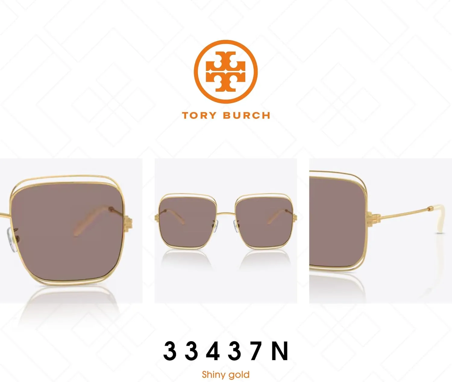 Tory Burch TY6107 Square Sunglasses for Women   BUNDLE With Designer iWear Complimentary Eyewear Kit