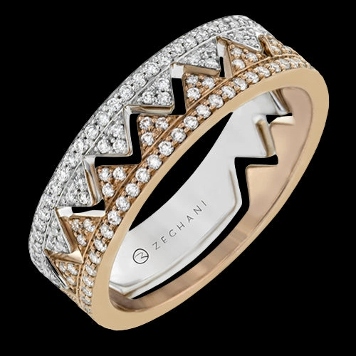 ZR1536 Right Hand Ring in 14k Gold with Diamonds Personal Design Minimal Mood
