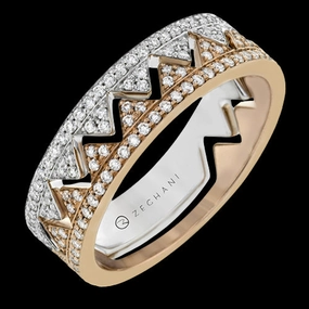 ZR1536 Right Hand Ring in 14k Gold with Diamonds Personal Design Minimal Mood