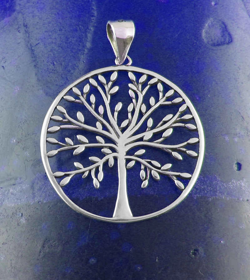 Excellent Item High-End Style Tree of Life Pendant with Slender Trunk & Budding Branches