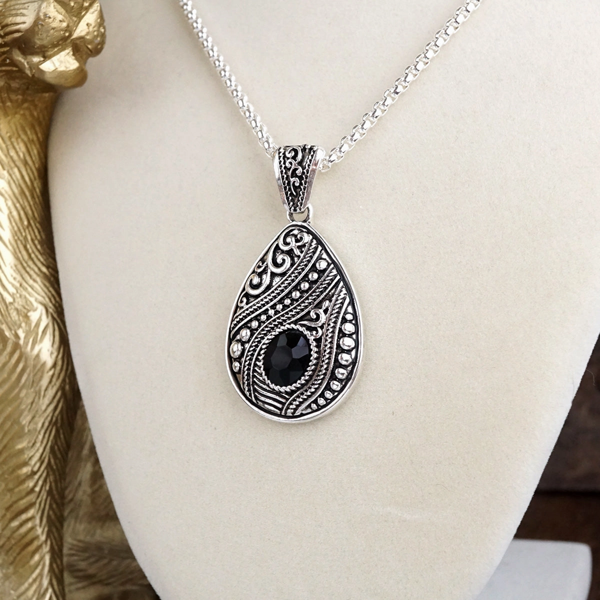 Great Present Timeless Whispers ?C Teardrop Crystal Pendant Necklace in Silver or Two-Tone