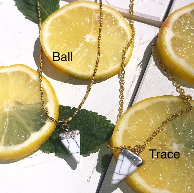 Triangle pendant necklace