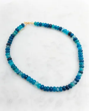 Triple Play Gemstone Necklace - Blue