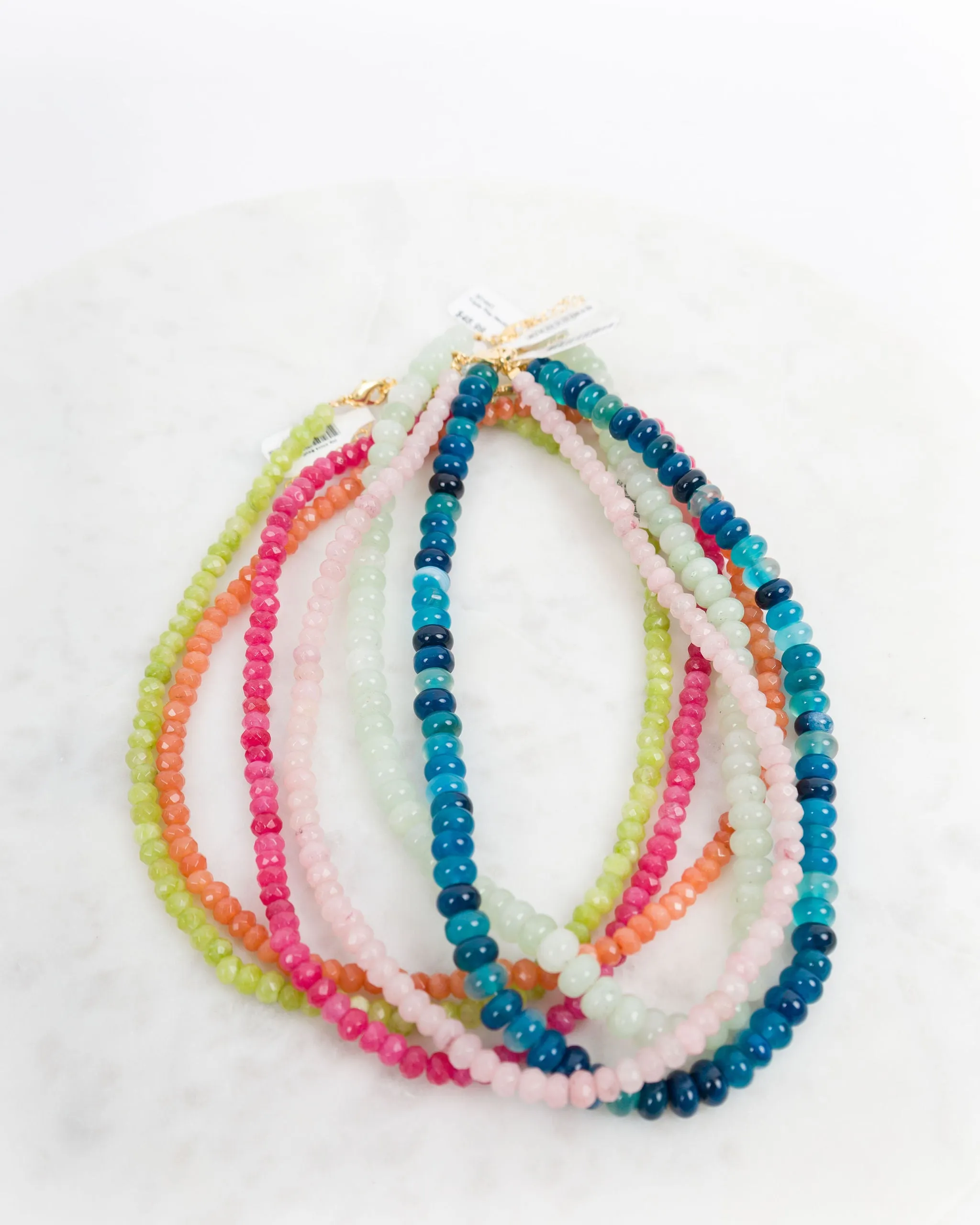 Triple Play Gemstone Necklace - Blue