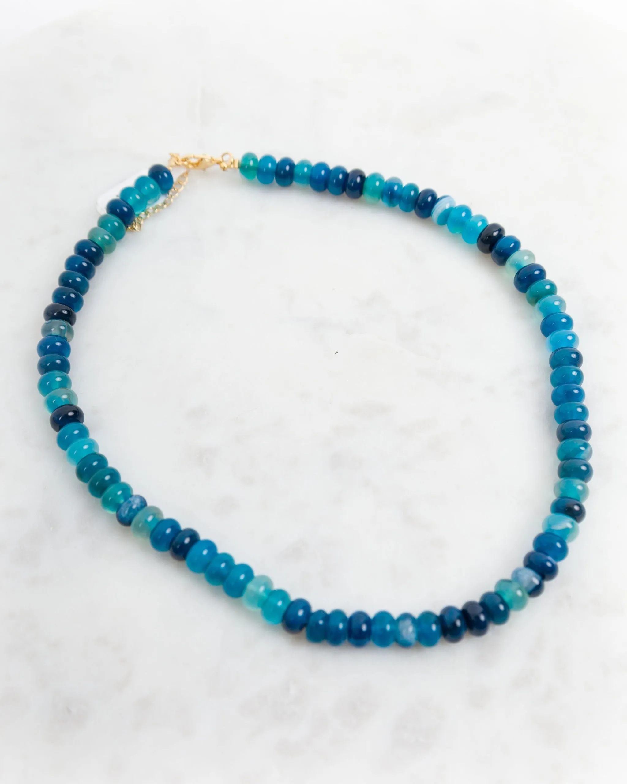 Triple Play Gemstone Necklace - Blue