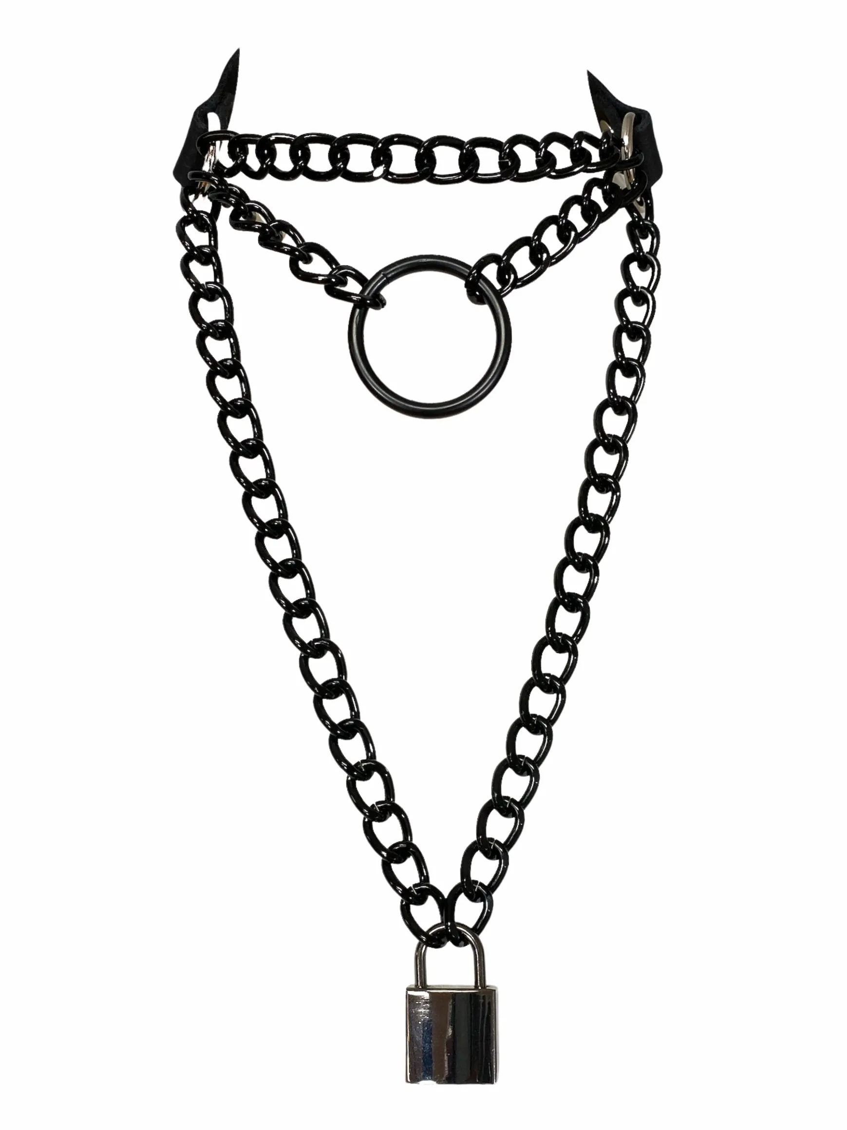 TripleChain SquareLock Choker