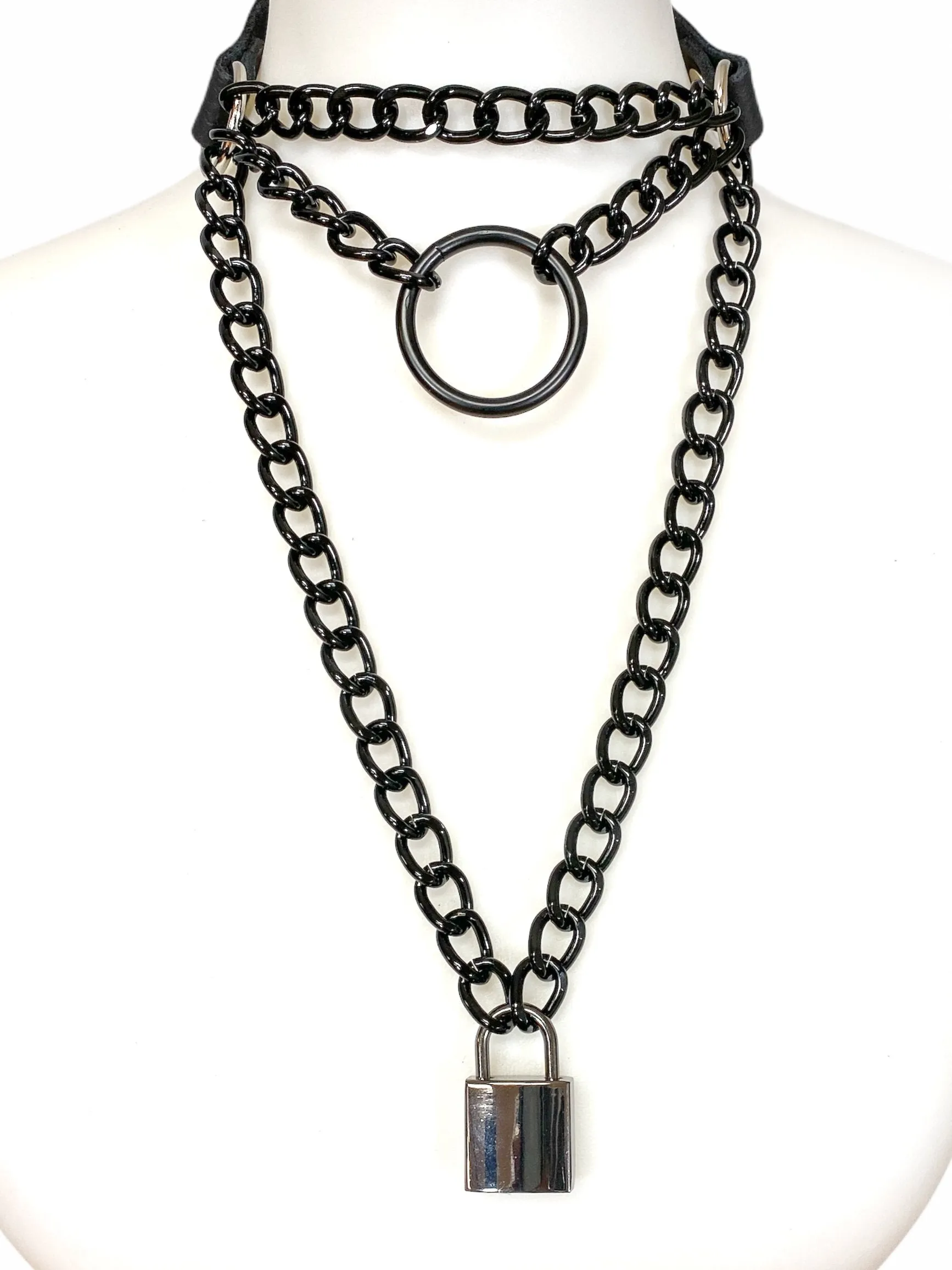 TripleChain SquareLock Choker