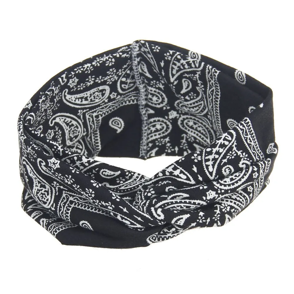 Turban Headband Elastic Band Hair Sport Floral Knotted Women Yoga Stretchy Headbands for Girls Fashion Hair Accessories
