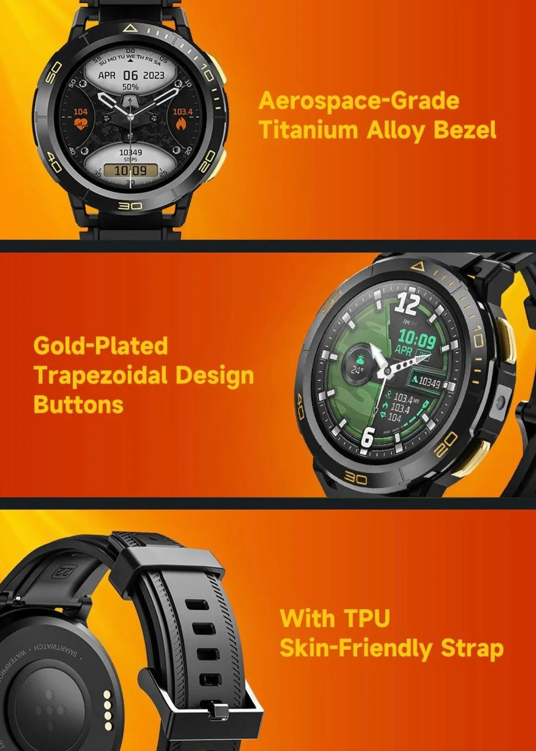 TUTT ZL1 Rugged Android AMOLED Smart Watch 4G GPS | 2MP HD Camera | IP68 1 ATM | 2GB-16GB ROM | Titanium Alloy