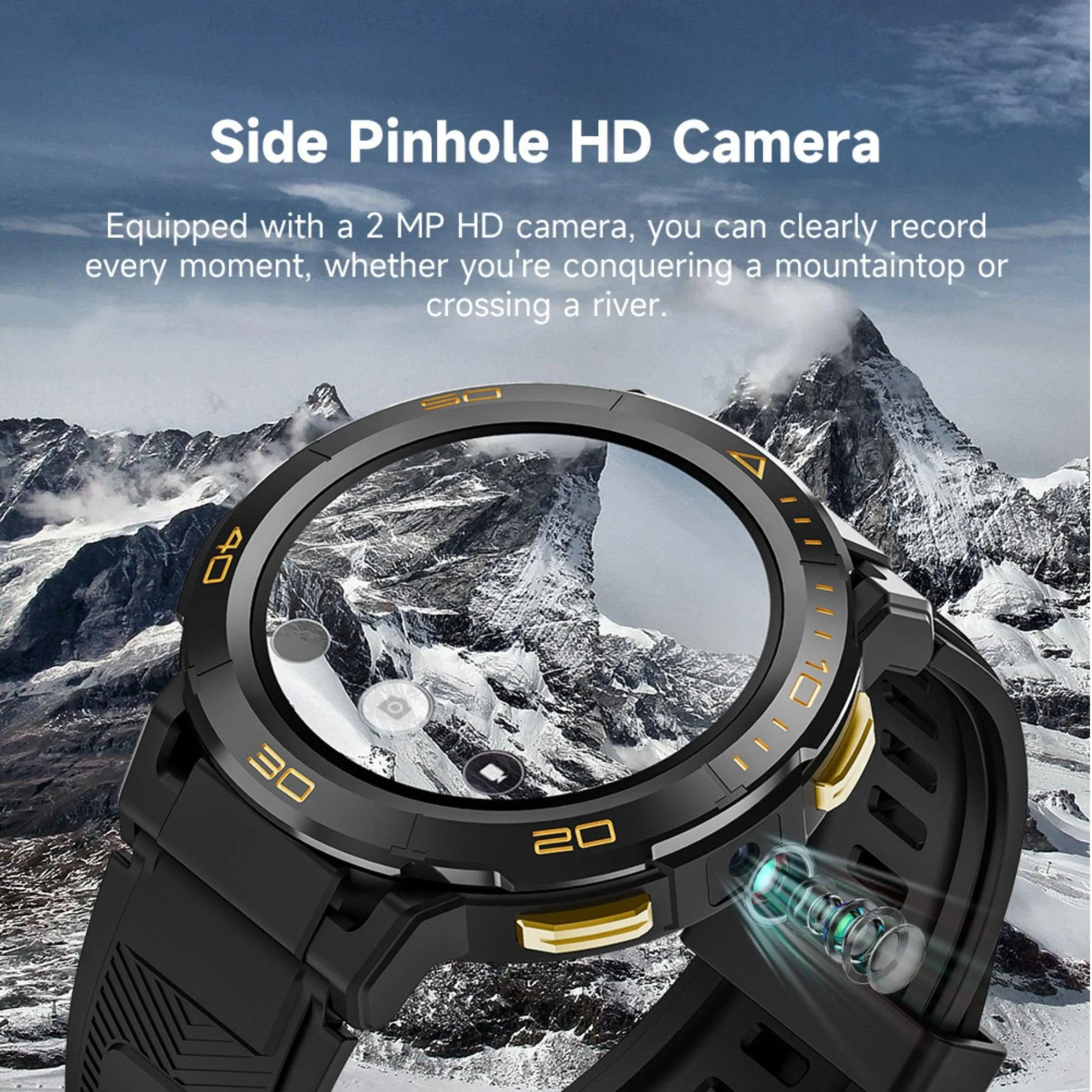 TUTT ZL1 Rugged Android AMOLED Smart Watch 4G GPS | 2MP HD Camera | IP68 1 ATM | 2GB-16GB ROM | Titanium Alloy