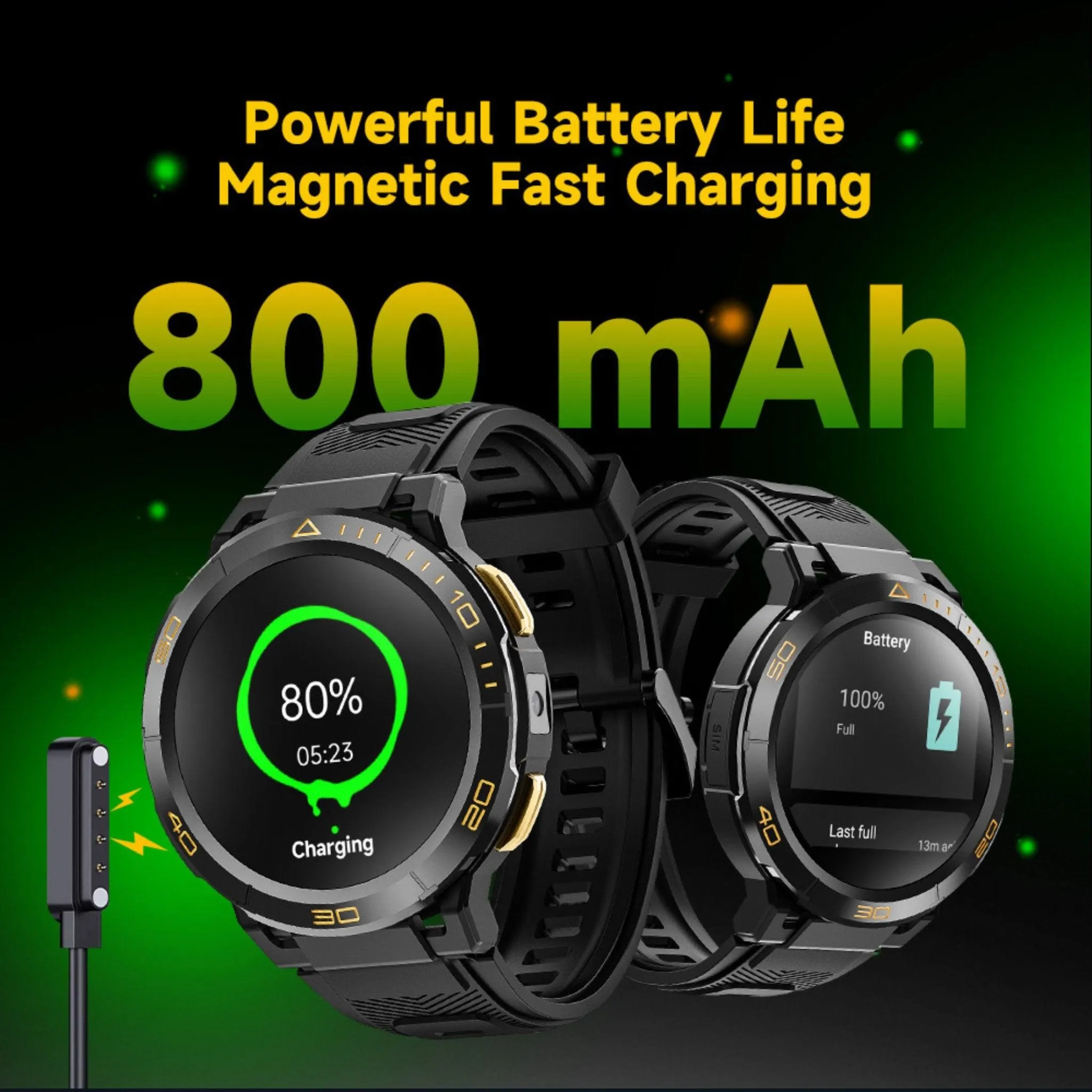 TUTT ZL1 Rugged Android AMOLED Smart Watch 4G GPS | 2MP HD Camera | IP68 1 ATM | 2GB-16GB ROM | Titanium Alloy
