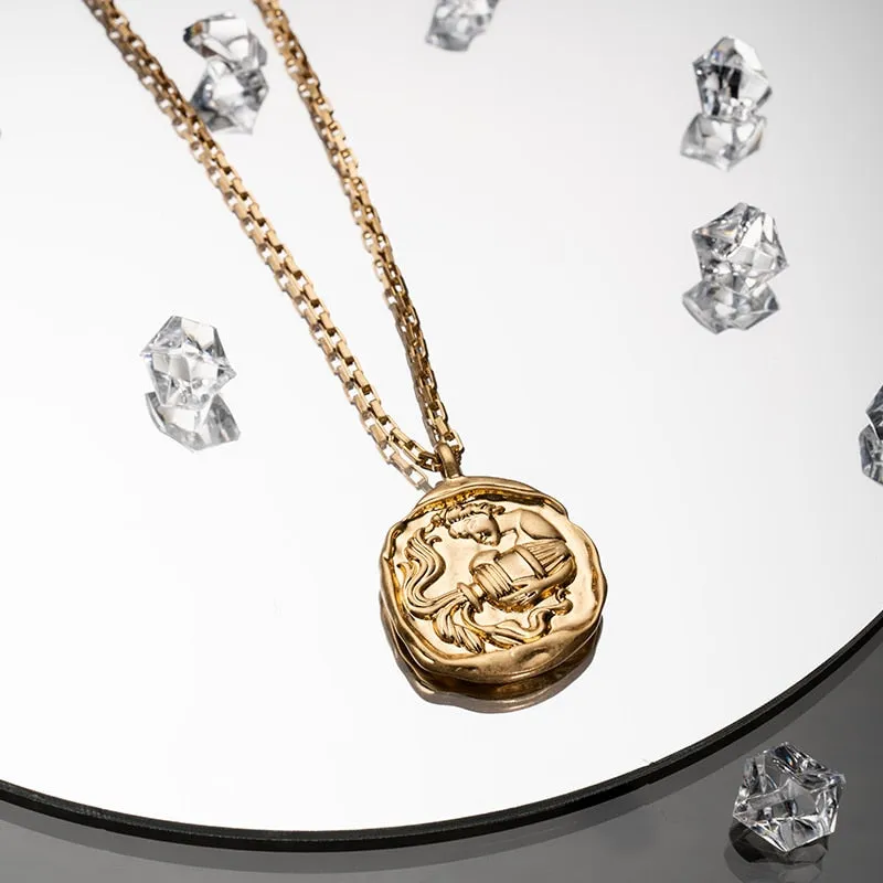 twelve zodiac signs necklace