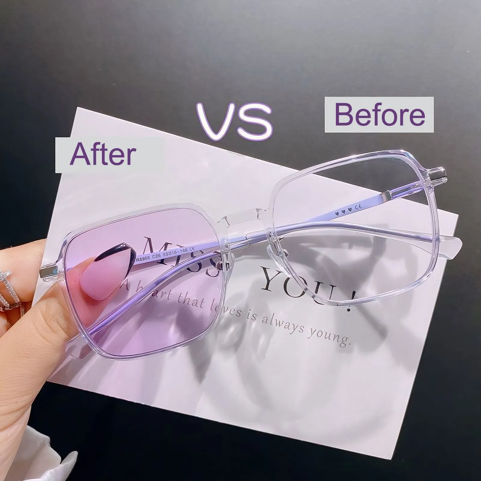 TXOME Star Clear Frame Glasses