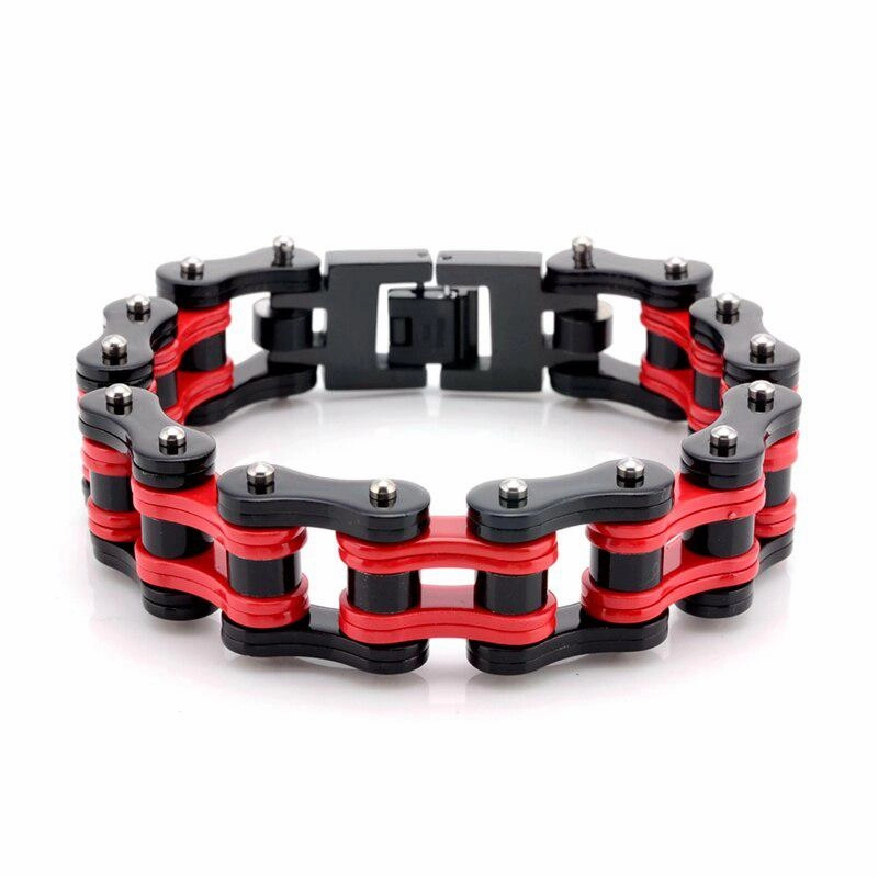 Remarkable Skill Cycolinks Ducati Red Bike Chain Bracelet