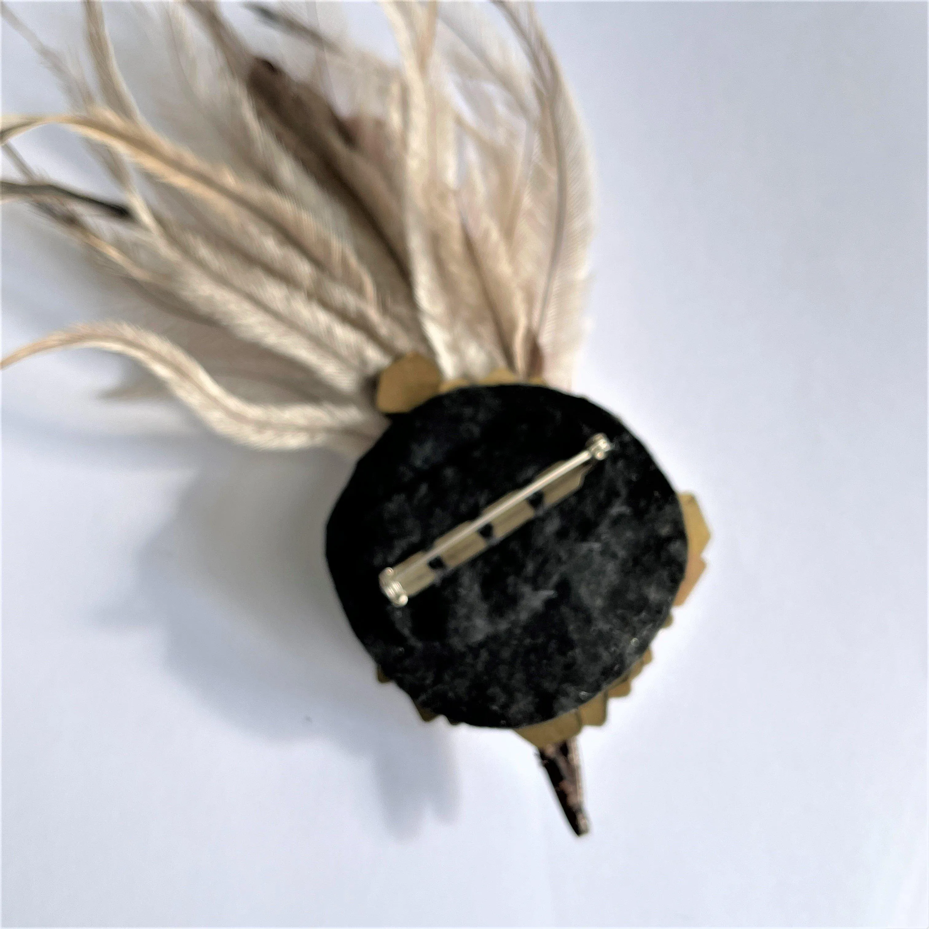 Unique Feather Hand Made Brooch