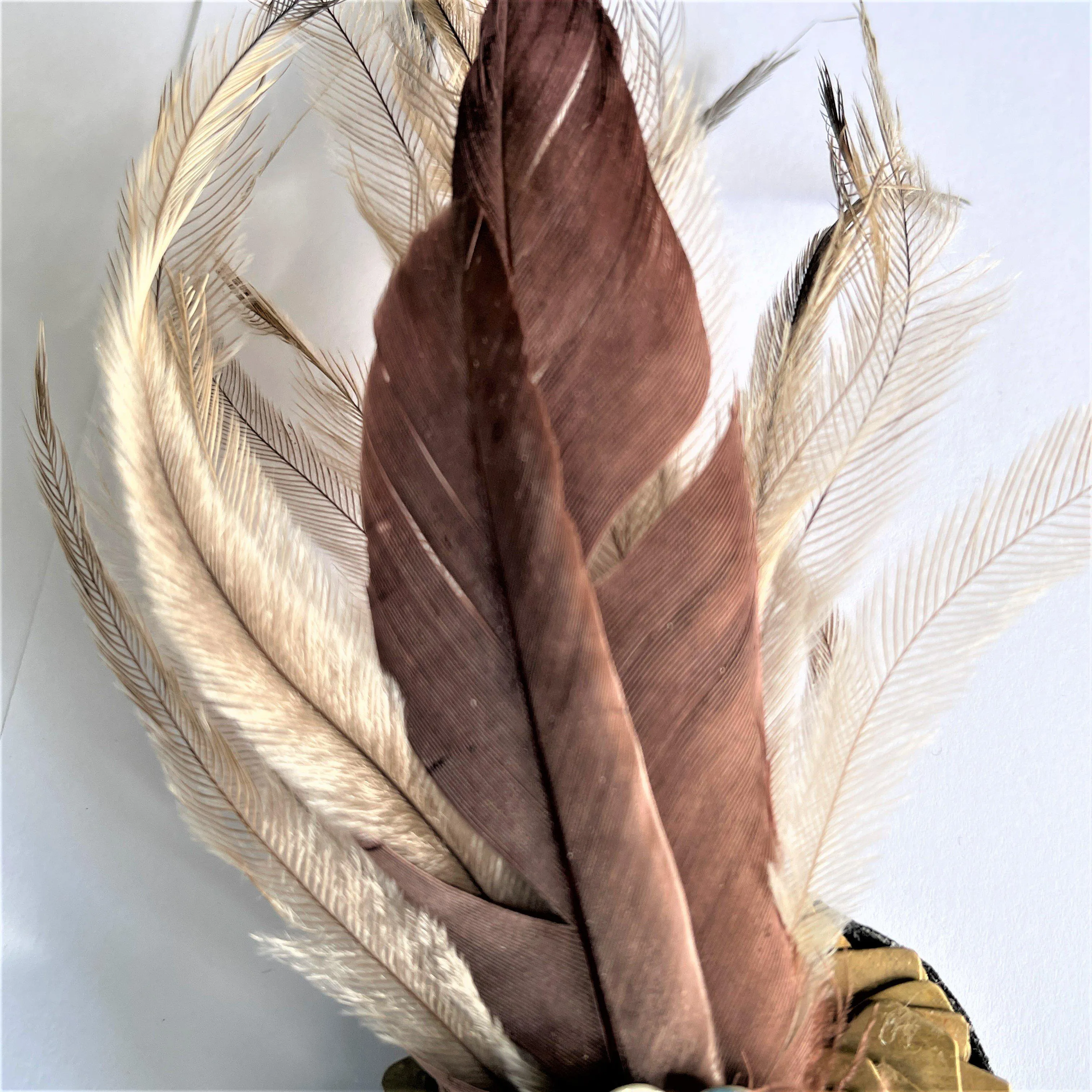 Unique Feather Hand Made Brooch