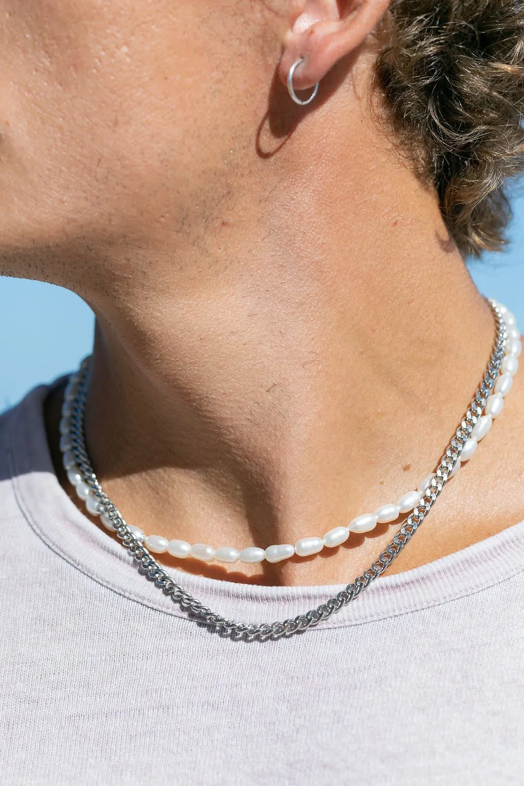 Unisex Men's Thick Stainless Steel Curb Chain - Ikaika
