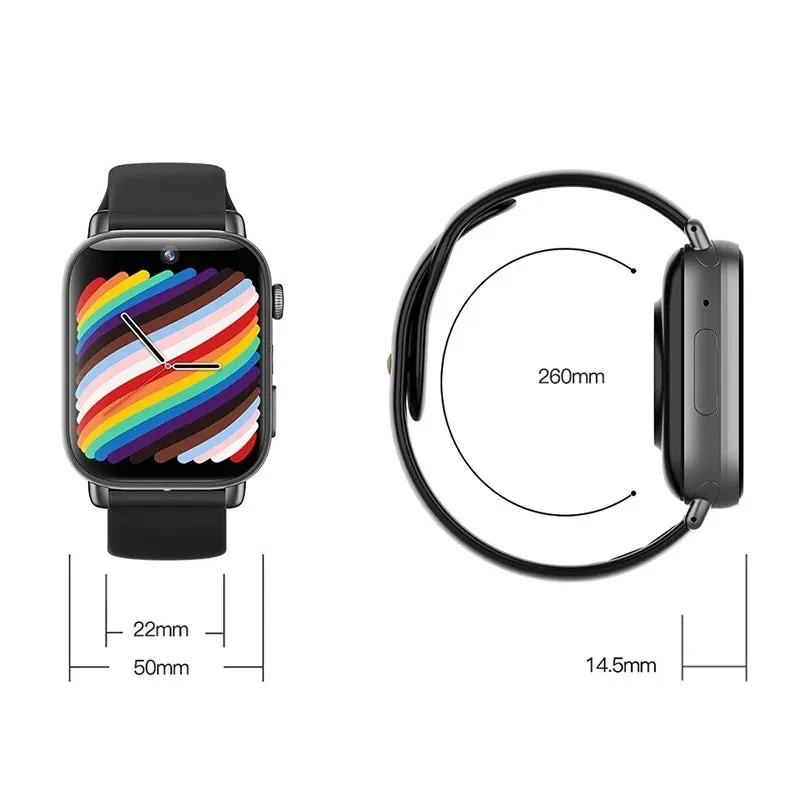 UNIWA X1S 1.9-inch IP67 Waterproof 4G Android Smart Watch with Dual Cameras – Perfect for Active Lifestyles