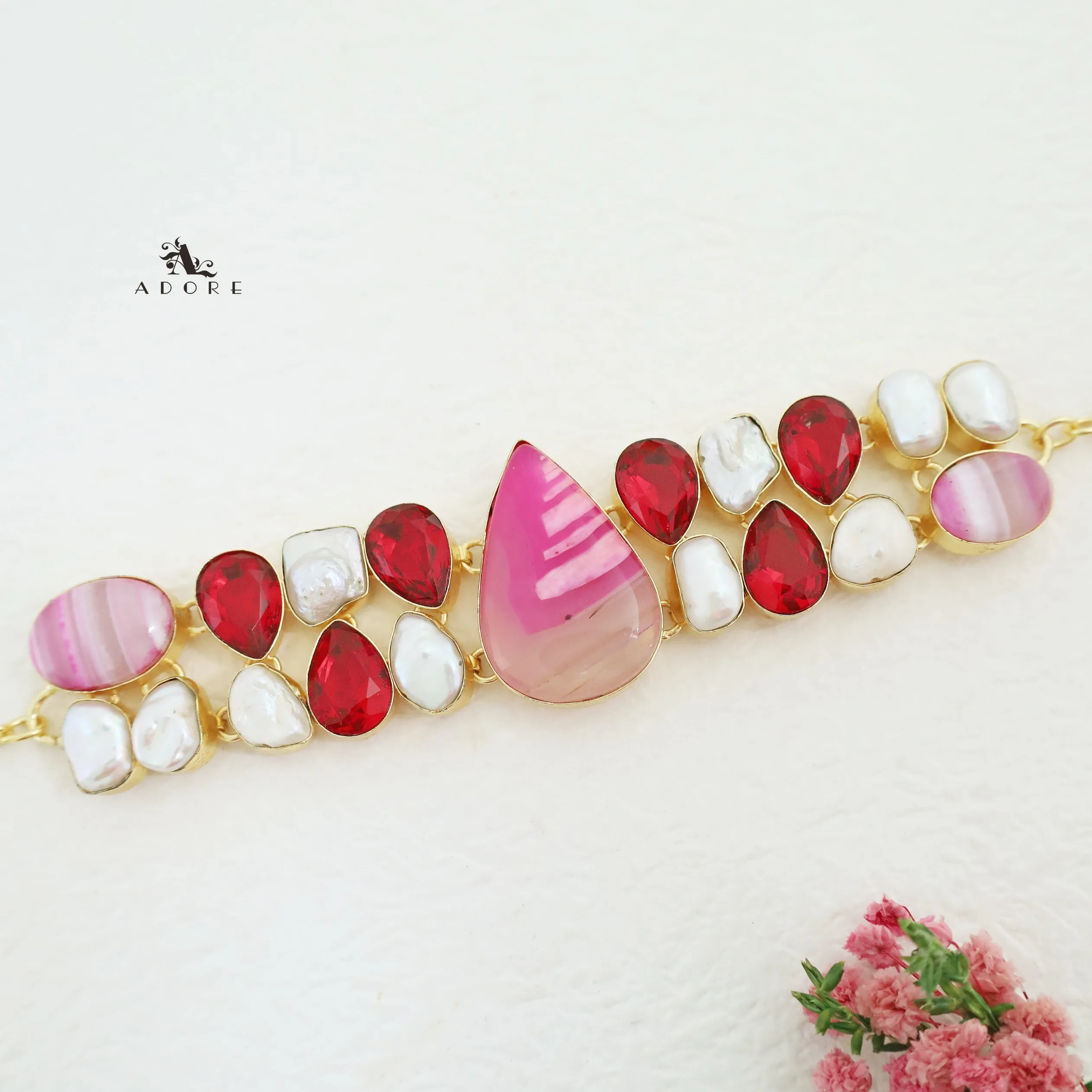 Valkyrie Glossy   Baroque Stone Choker