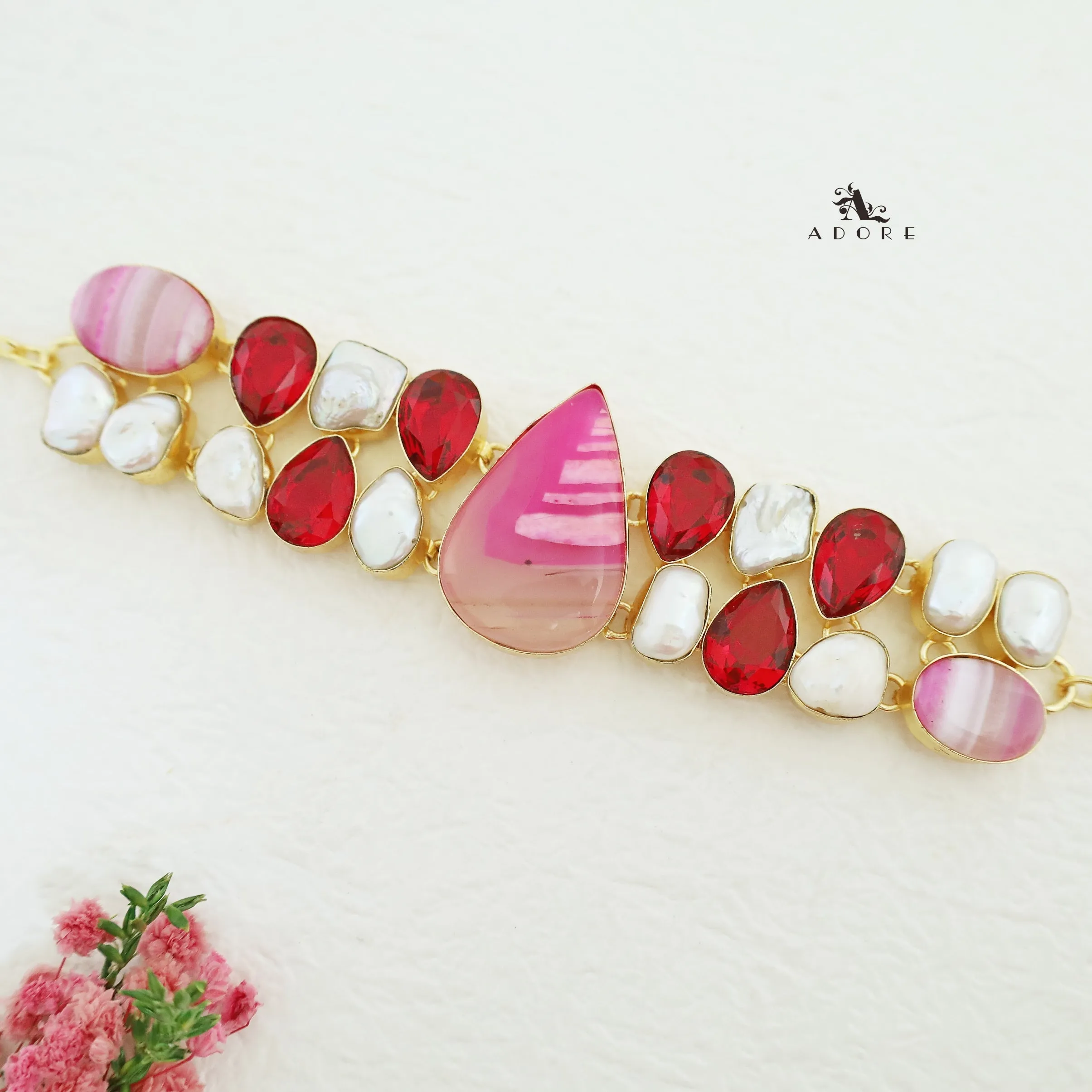 Valkyrie Glossy   Baroque Stone Choker