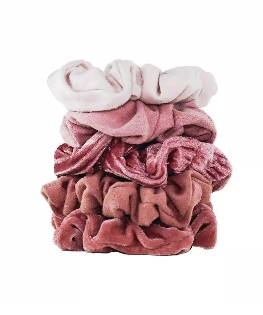 Velvet Scrunchies - Blush and Mauve