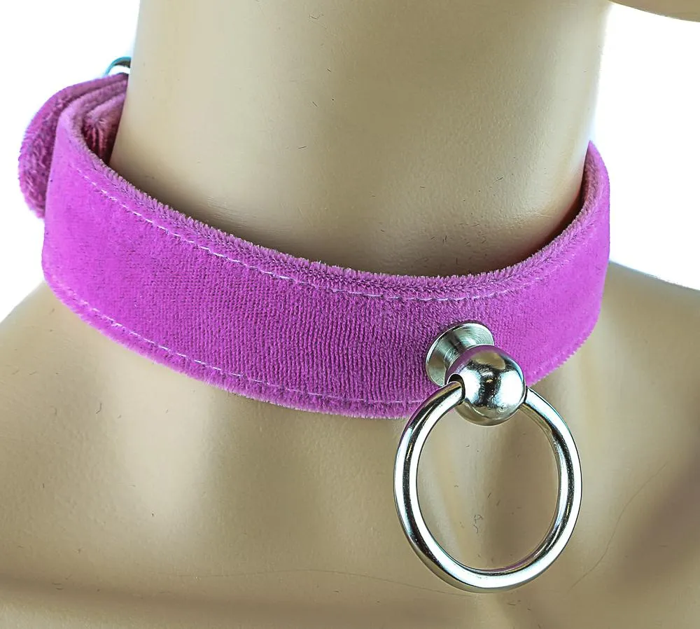 Velvet Choker With Ring Holder