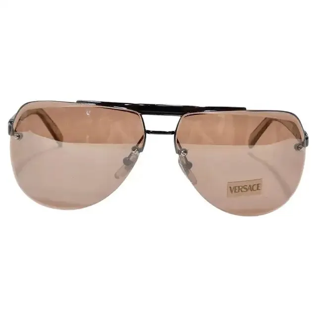 Versace 1990s Silver Sunglasses