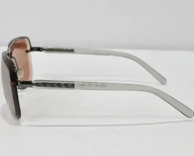 Versace 1990s Silver Sunglasses