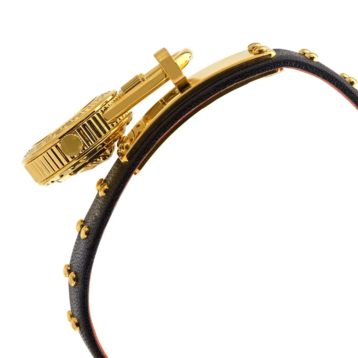 Versace Medusa Lock Icon Quartz Gold Dial Ladies Watch VEDW00119