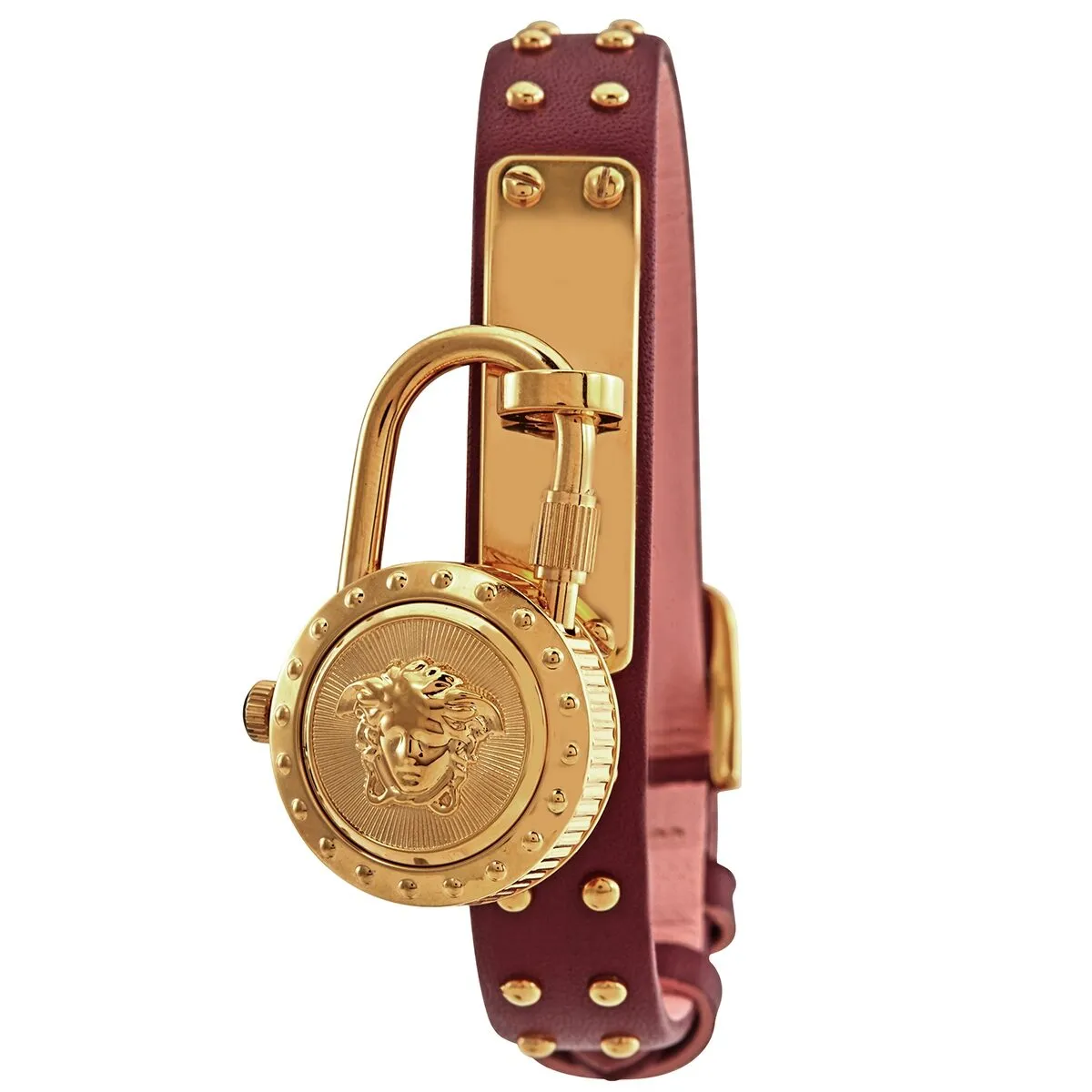 Versace Quartz Gold Dial Ladies Watch VEDW00319