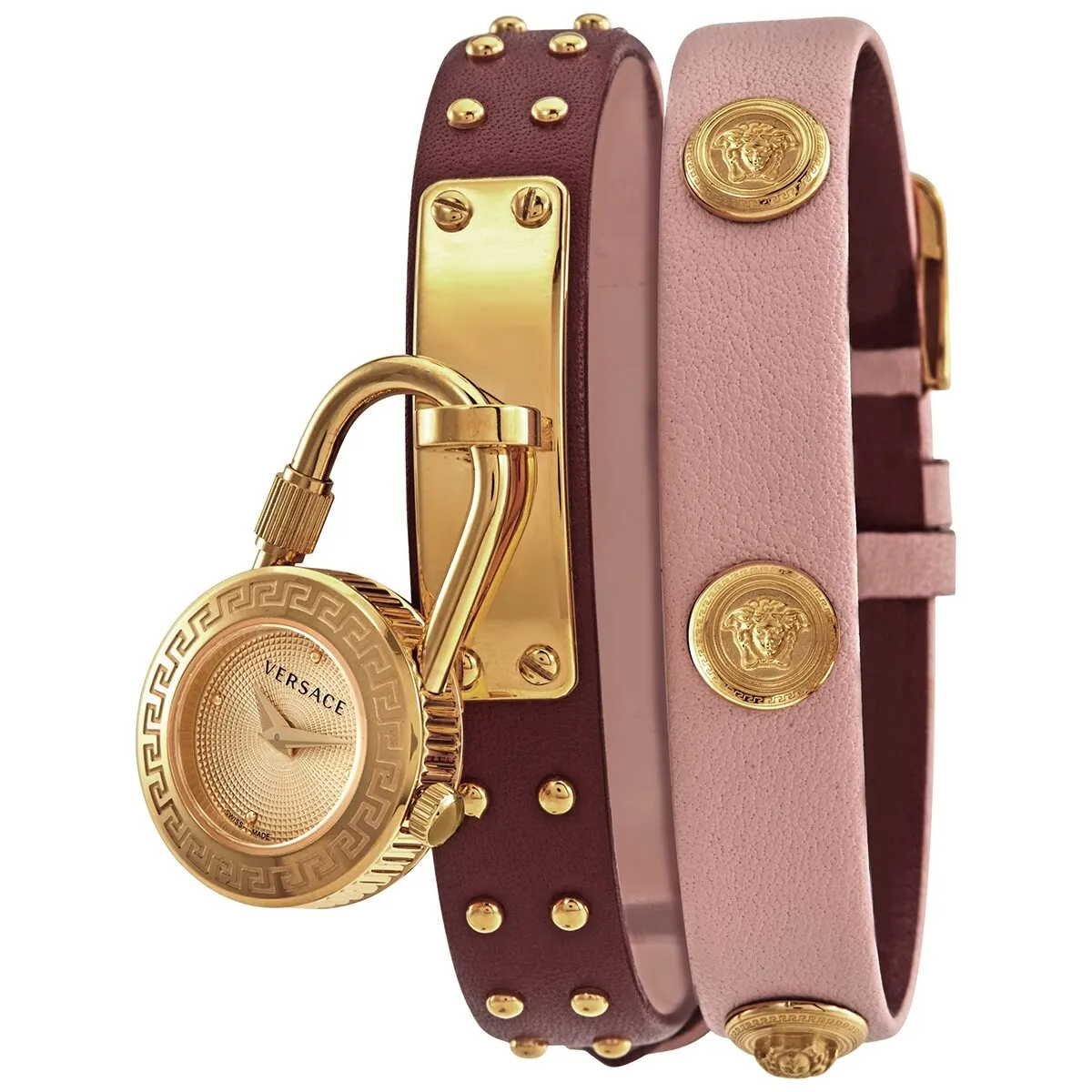 Versace Quartz Gold Dial Ladies Watch VEDW00319
