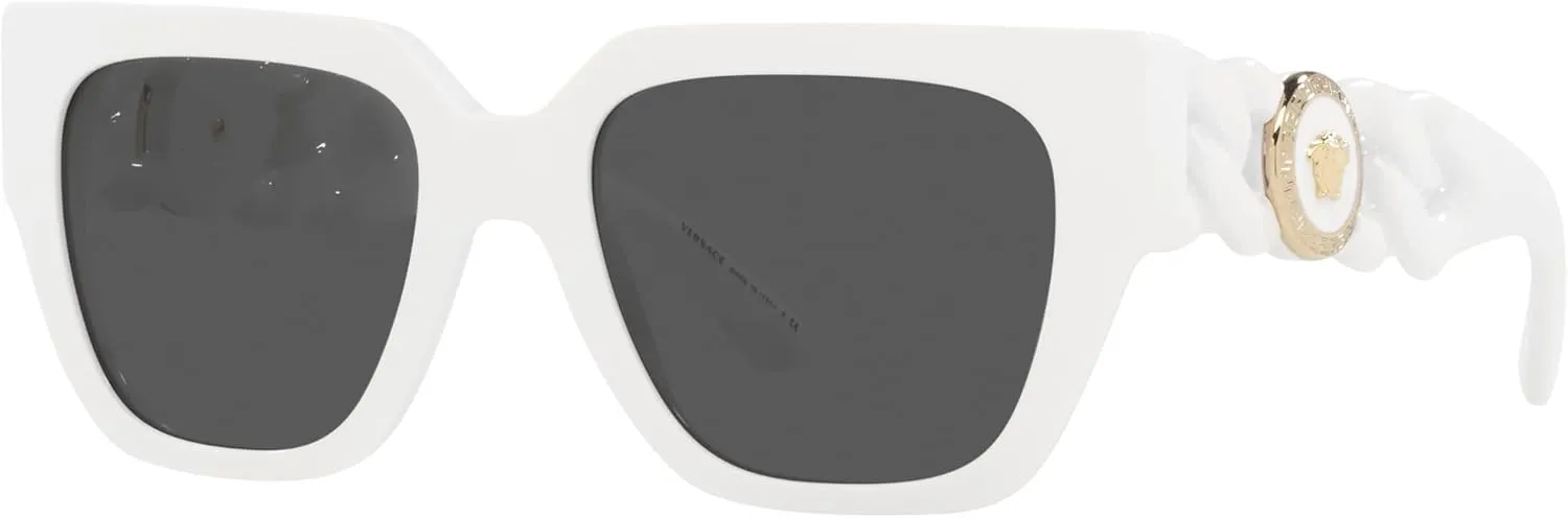 Versace Woman Sunglasses Black Frame, Dark Grey Lenses, 53MM