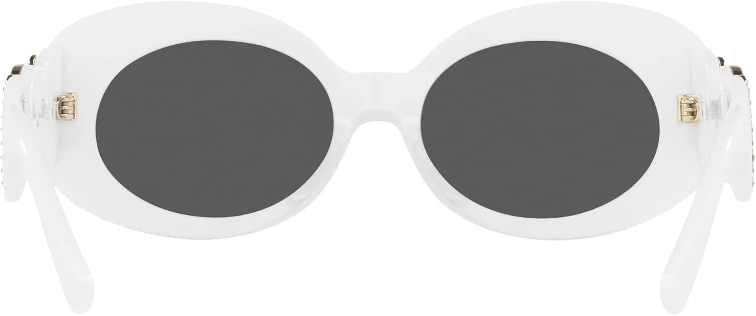 Versace Woman Sunglasses Black Frame, Dark Grey Lenses, 54MM